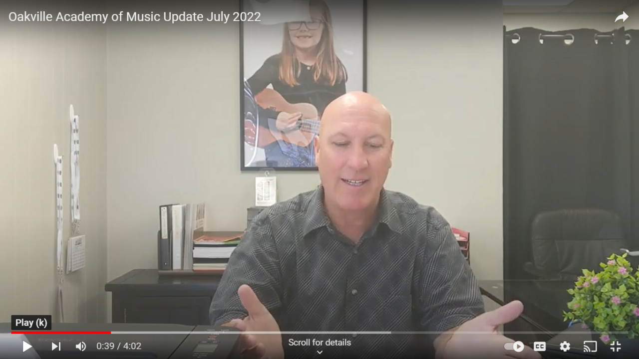 Music Lessons Update July 2022